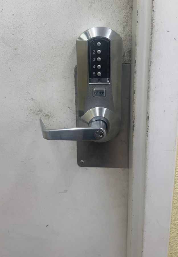 New push-button keypad lock installed, Winston-Salem NC