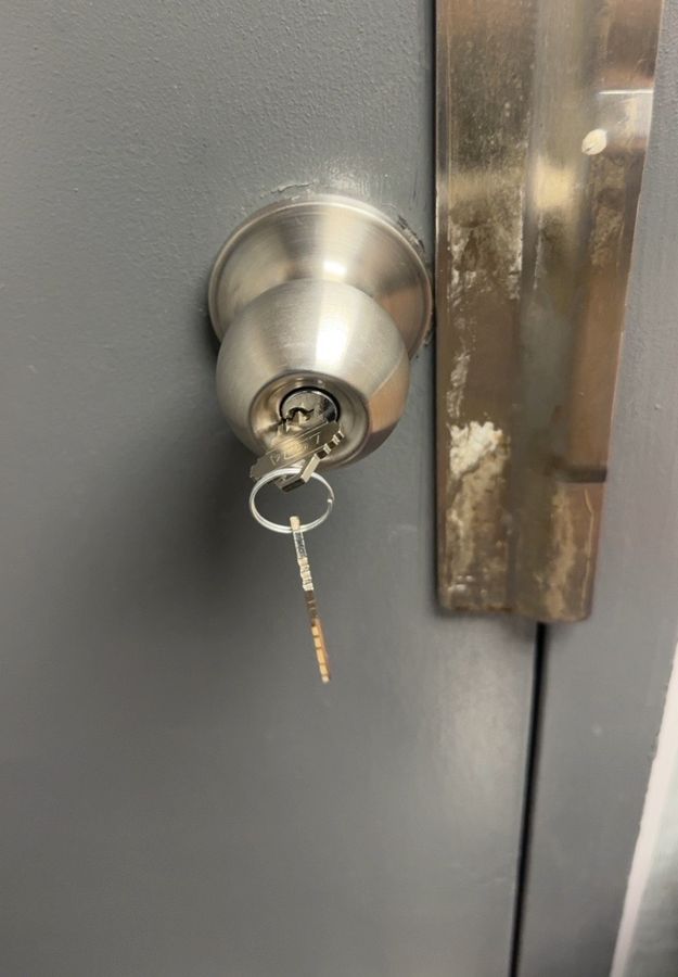 Rekeyed knob with new keys, Charlotte NC